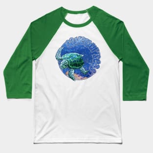 Sea Turtle: Save Our Seas Baseball T-Shirt